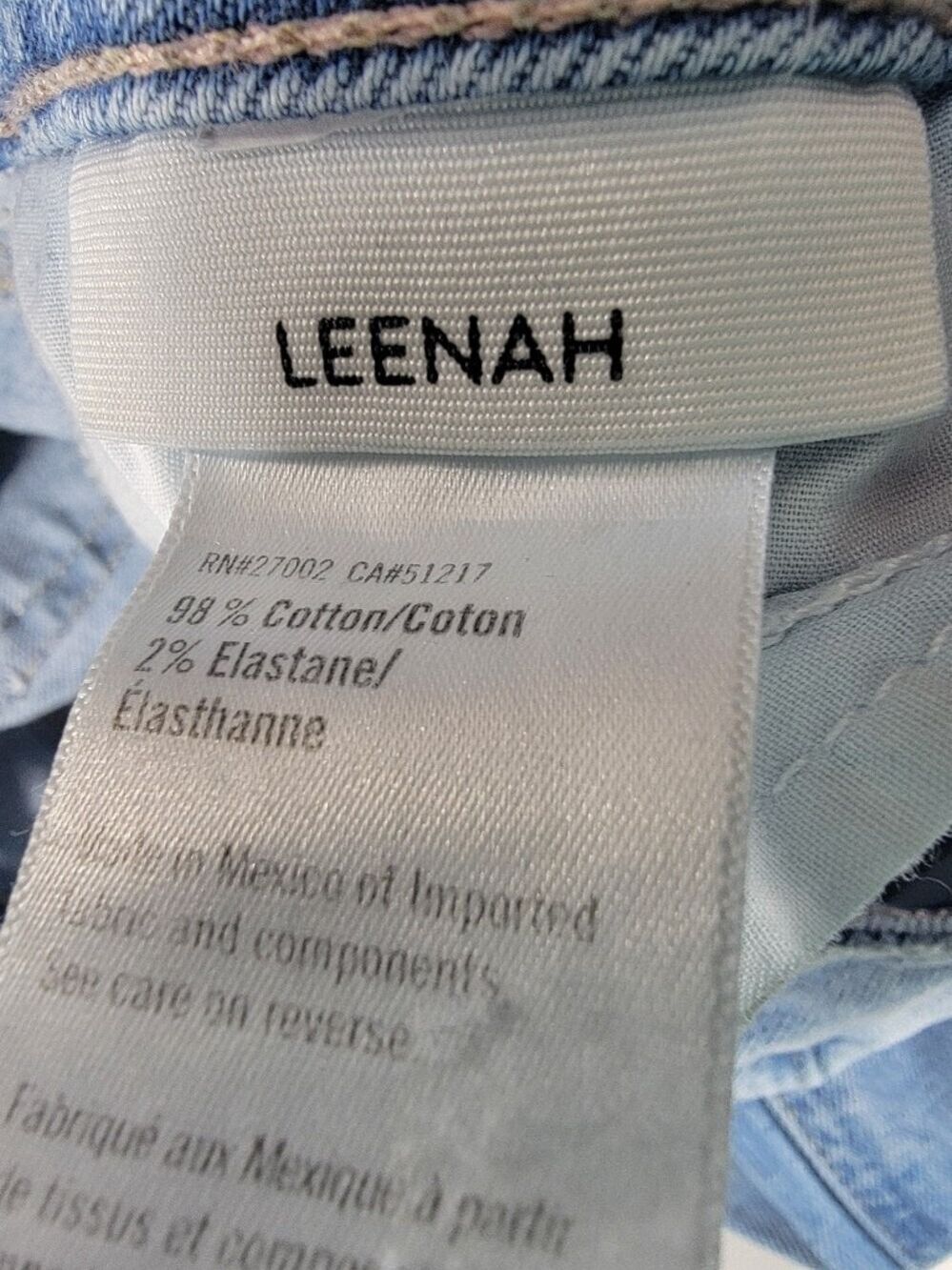 PAIGE Leenah Wide Leg Jeans Light Blue Denim Wash Womens 26x31 Stretch - Picture 3 of 12